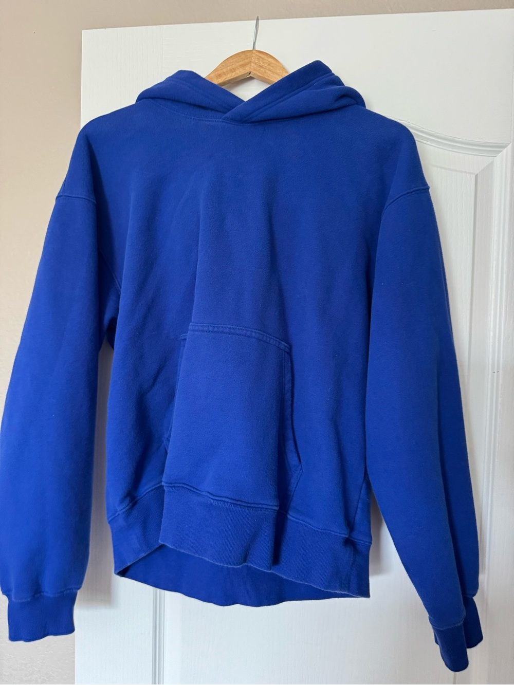 TNA Cozy Fleece Hoodie in Deep Blue